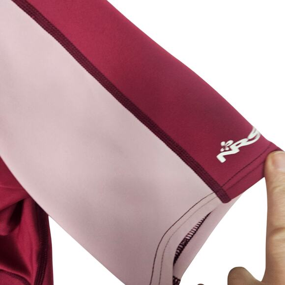 NRS Hydroskins Red Pink Short Sleeve Top Mock Neck Men XL - Picture 4 of 12